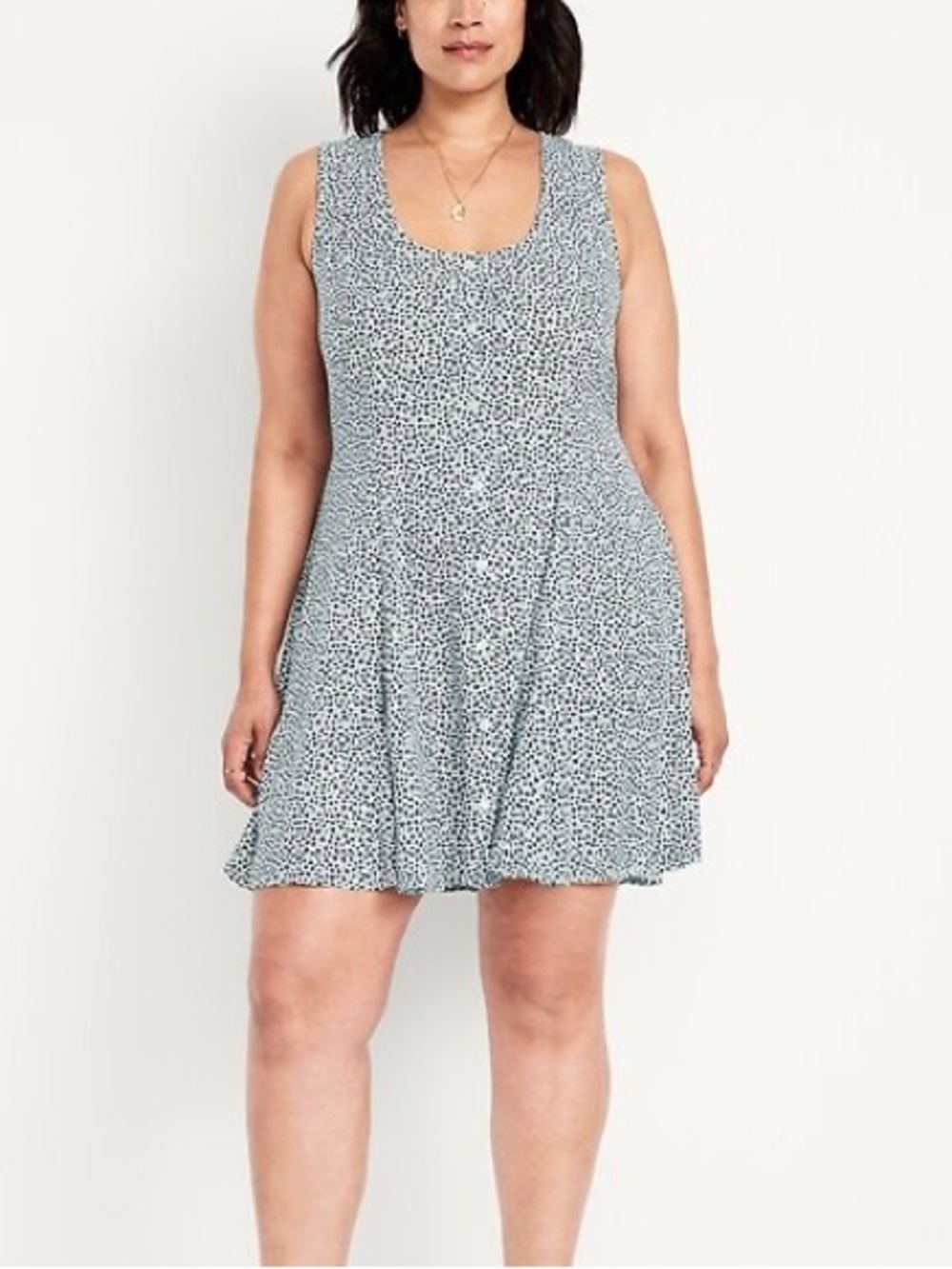 Old Navy Fit & Flare Crepe Button-Front Mini Dress